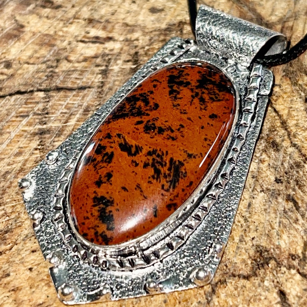 Mahogany Obsidian “The Stone of Truth” Pendant 2 1/4”